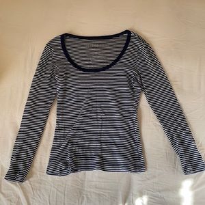 Cotton on long striped sleeve shirt